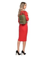 Carla Ferreri Ženski usnjeni nahrbtnik CF1778 Verde