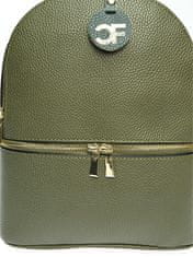 Carla Ferreri Ženski usnjeni nahrbtnik CF1778 Verde