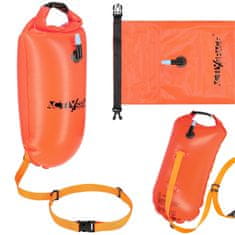 shumee 2 v 1 napihljiva varnostna boja s suhim žepom - oranžna