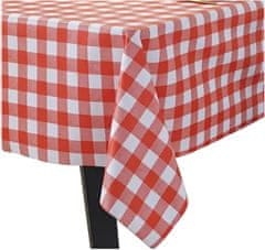 shumee RDEČ ITALIJANSKI KARO PRT 140x140cm ITALIJANSKI PARIZKI KARO RDEČ IN BEL