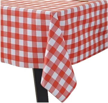 shumee RDEČ ITALIJANSKI KARO PRT 140x240cm ITALIJANSKI PARIZKI KARO BELO RDEČ