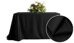 shumee MAT ŽAMET črn prt za mizo 230x230 cm