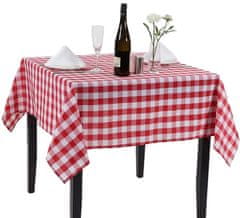 shumee RDEČ ITALIJANSKI KARO PRT 140x140cm ITALIJANSKI PARIZKI KARO RDEČ IN BEL