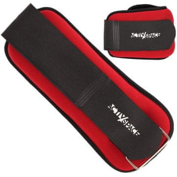 shumee Uteži za gležnje in zapestje, uteži za roke 2x0,5 kg - rdeče