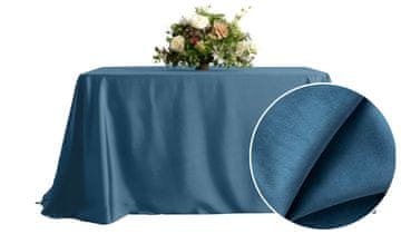shumee Mat žametni prt moder za mizo 230x230 cm