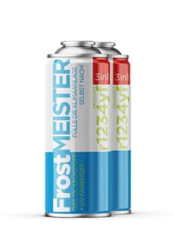 shumee FROSTMEISTER 3v1 400ml - 2x pločevinki PLIN R1234yf ZA SAMOPOMOČ KLIMATSKIH NAPRAV