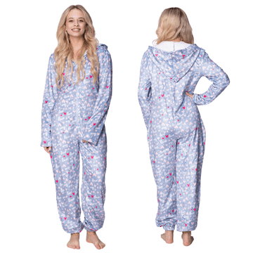 shumee PIŽAMA ONESIE Kigurumi kombinezon preobleka kostum SRČKI [ONESIE8]