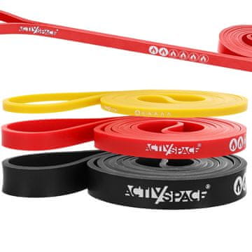 shumee Komplet 3 vadbenih trakov iz lateksa z upornostjo - power band