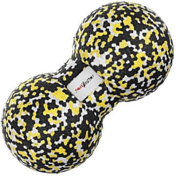 shumee Dvojna epp masažna žoga 8x16 cm - douball Yellow