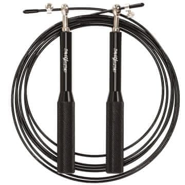 shumee PRO fitnes aluminijasta skakalna vrv z ležaji - črna S04