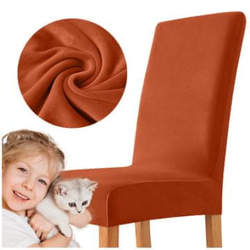 shumee PREVLEKA za stol iz žameta, DEBEL BAKRENO RDEČ ŽAMET