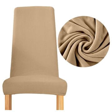 shumee PREVLEKA za stol OZKO naslonjalo ŽAMETNI pliš DEBEL KAMELJI SIV