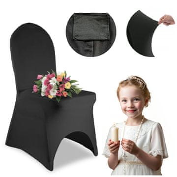 shumee ČRNA prevleka za banketne stole UNIVERSAL standard