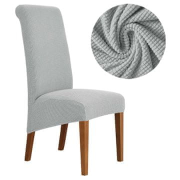 shumee PREVLEKA za NAGREBANI stol XXL svetlo siva žakard