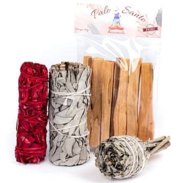 shumee Kadilo Palo Santo z belim žajbljem - komplet za aromaterapijo s certifikati
