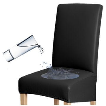 shumee PREVLEKA za L stol, višina naslonjala 50-70 cm, iz eko usnja, črna