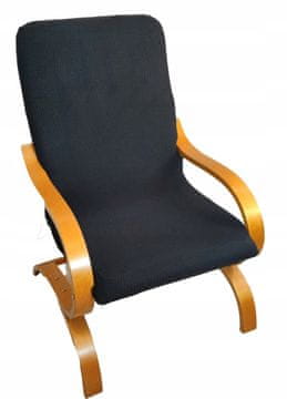 shumee Prevleka za fotelj FINKA, finska, ČRNI ŽAKARD