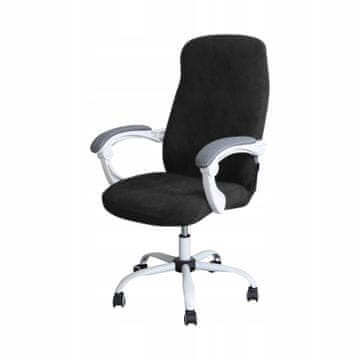 shumee ČRNO ŽAMETNO PREVLEKO ZA VRTLJIV STOLI za pisarniško uporabo