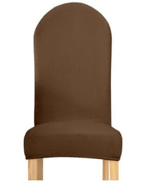 shumee PREVLEKA ZA STOL Z OKROGLIM NASLONJALOM RJAV žamet