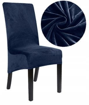 shumee PREVLEKA ZA XXL NAGONSKI STOL TEMNO MODRA ŽAMETNA