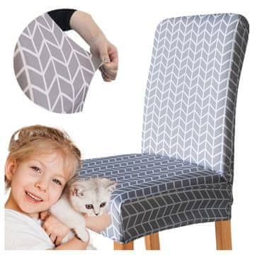 shumee PREVLEKA za stol, siv vzorec ribje kosti