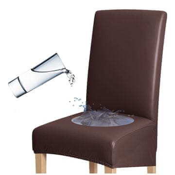 shumee PREVLEKA za L stol, višina naslonjala 50-70 cm, iz rjavega eko usnja