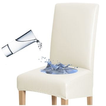 shumee PREVLEKA za L stol, višina naslonjala 50-70 cm, iz kremnega eko usnja