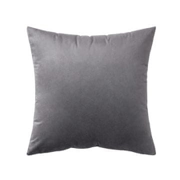 shumee Dekorativna prevleka za vzglavnik, temno siv žamet
