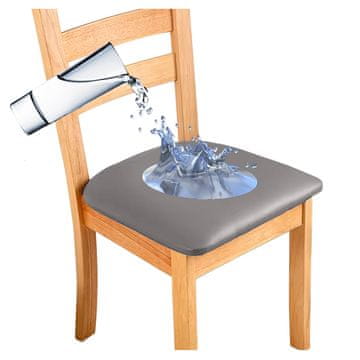 shumee PREVLEKA za sedež stola iz TEMNO SIVEGA UMETNEGA USNJA