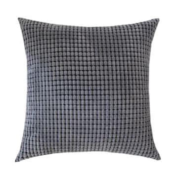 shumee Dekorativna prevleka za vzglavnik, temno siva, žakard