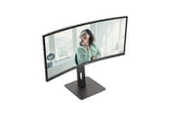 AOC CU34P3CV 34" VA WQHD 100Hz USB-C ergonomski ukrivljen pisarniški monitor 