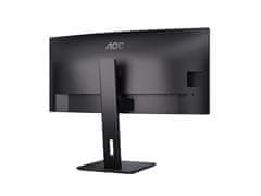 AOC CU34P3CV 34" VA WQHD 100Hz USB-C ergonomski ukrivljen pisarniški monitor 