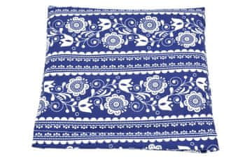 Torf Blazina s pšeničnim zrnom, modro-bela folklora, 25 x 23 cm