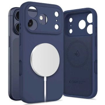 Tech-protect Silicone MagSafe ovitek za iPhone 17 Pro, modro