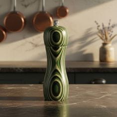 ILSA Mlinček poper/sol Kaleidoscope h15cm / zelen / les, keramika