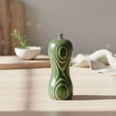 ILSA Mlinček poper/sol Kaleidoscope h12cm / zelen / les, keramika