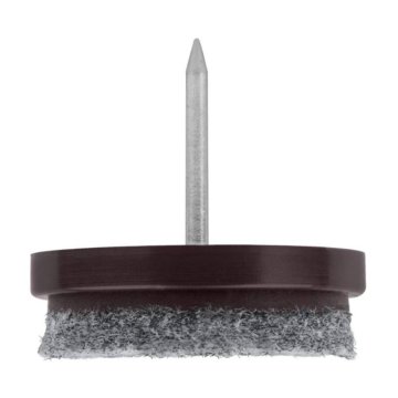 Drsnik iz klobučevine s trnom Ø 28 mm, rjav, 8 kosov