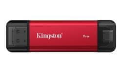 Kingstonov zunanji SSD 1TB Dual USB-A/C (branje/pisanje: 1050/950 MB/s)