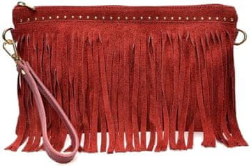 Ženska usnjena torbica AL 8176T Bordo