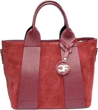 Carla Ferreri Ženska usnjena torbica CF8156 Vino