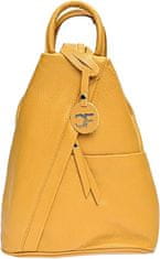 Carla Ferreri Ženski usnjeni nahrbtnik CF1625 Senape