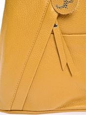 Carla Ferreri Ženski usnjeni nahrbtnik CF1625 Senape