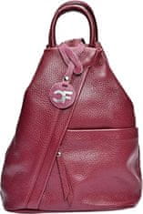 Carla Ferreri Ženski usnjeni nahrbtnik CF1625 Vino