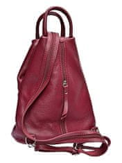 Carla Ferreri Ženski usnjeni nahrbtnik CF1625 Vino