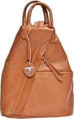 Carla Ferreri Ženski usnjeni nahrbtnik CF1625 Cognac