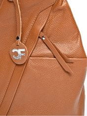 Carla Ferreri Ženski usnjeni nahrbtnik CF1625 Cognac