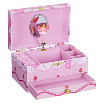 Troli Roza škatla za nakit za otroke Balerina