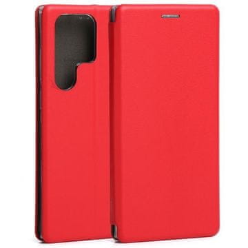 shumee Ovitek za Samsung Galaxy S23 Ultra Beline, rdeč s preklopom