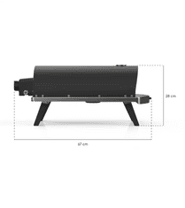 ZiiPa Pečica za pico na plin Piana Charbon