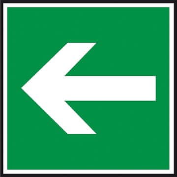 shumee Evakuacijski znak "Smer evakuacijske poti" PT - PVC plošča